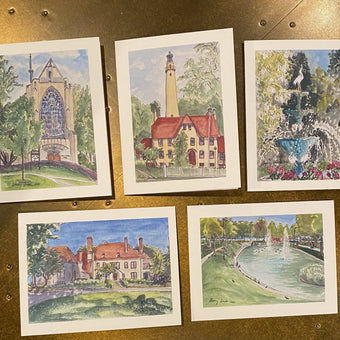 Evanston scenes note cards