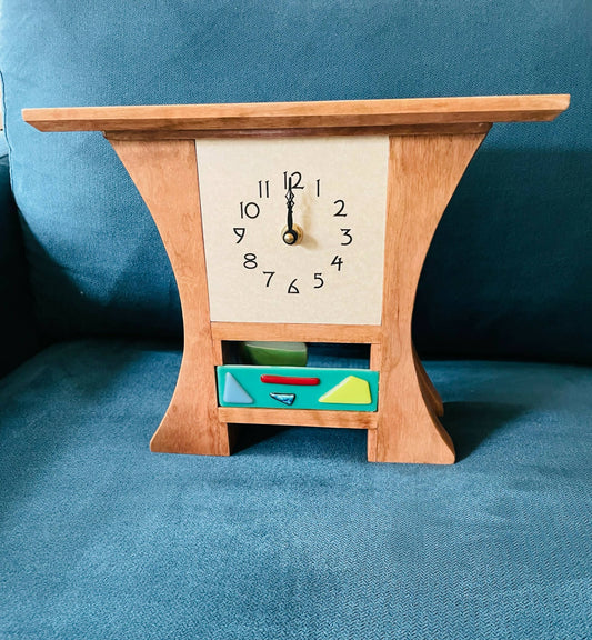 Mission style pendulum clock