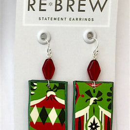 Re*Brew Statement Earrings / Holiday Dangle