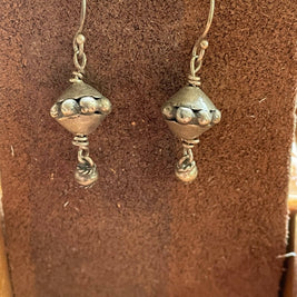 Vintage Silver Bead Earrings - RAJER