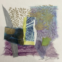 Set of 2 Abstract monotype collage IMG4636