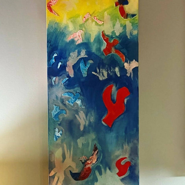 Birds Riffing (18x36")