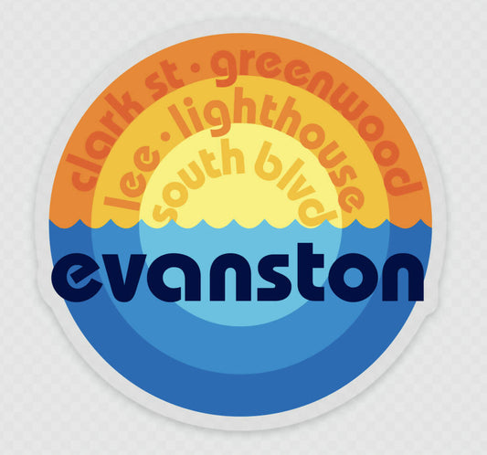 Evanston Beaches Sticker