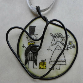 Paper Anniversary Wedding Ornament