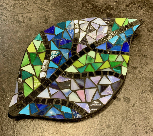 Mosaic Serving Dish: Leaf
