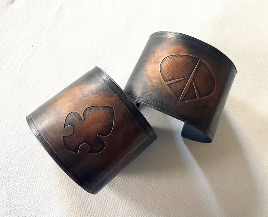 COPPER ETCHED CUFFS