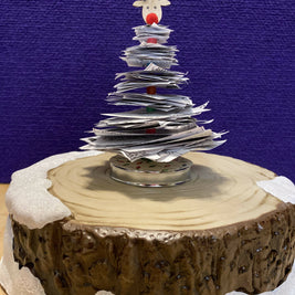 Book Page Christmas Trees