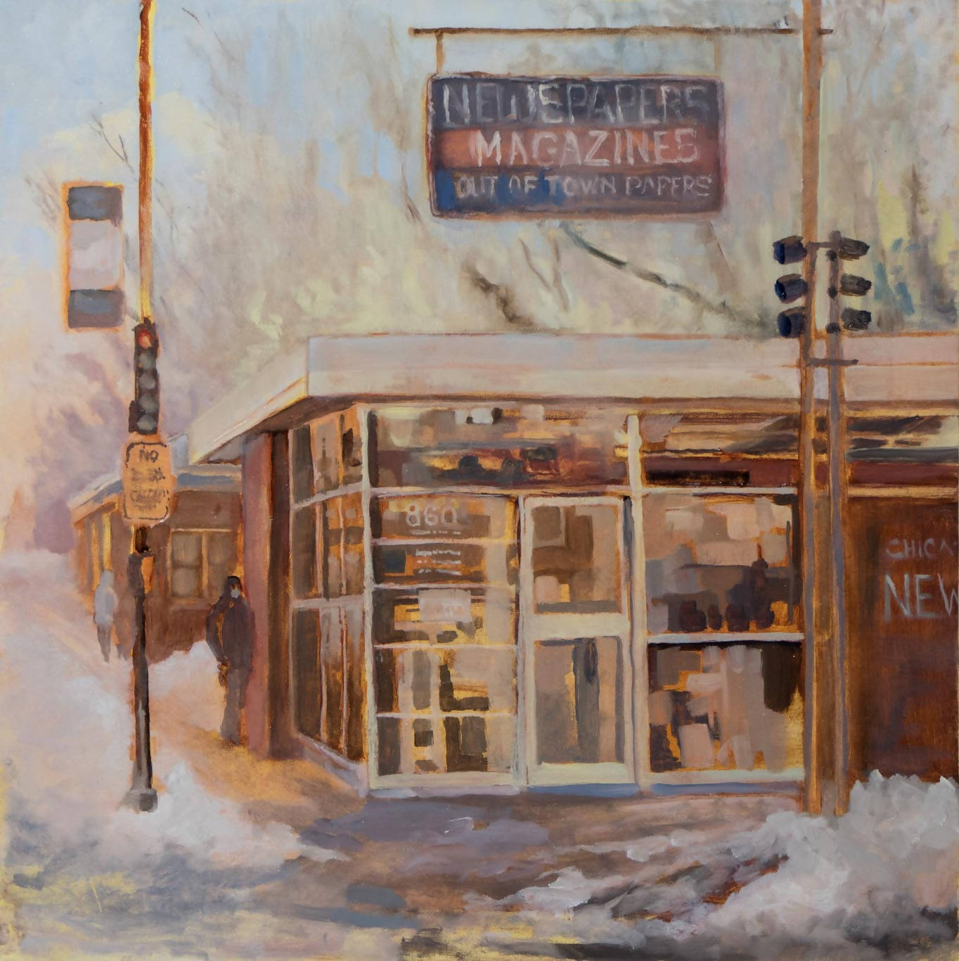 Timeless Mainstreet Newsstand : Imagining Evanston - Matted Museum Quality Prints