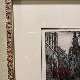 La Suvera etching - framed