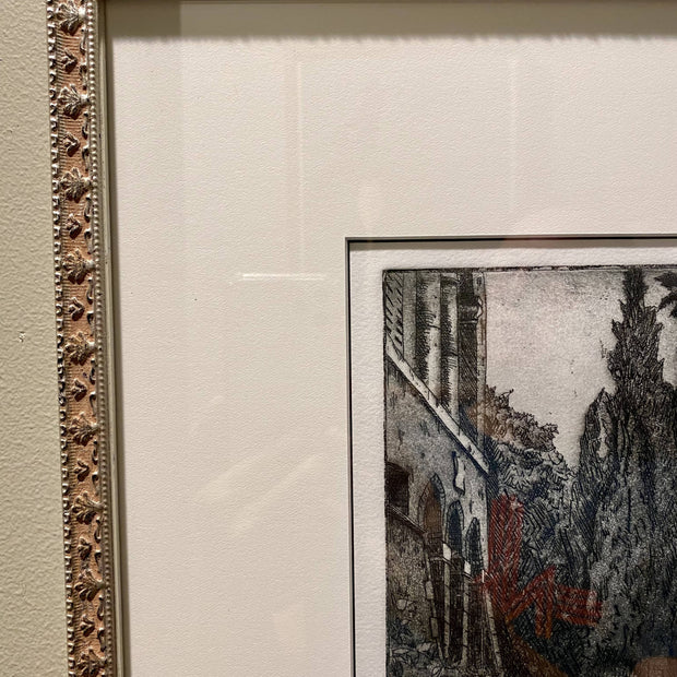 La Suvera etching - framed