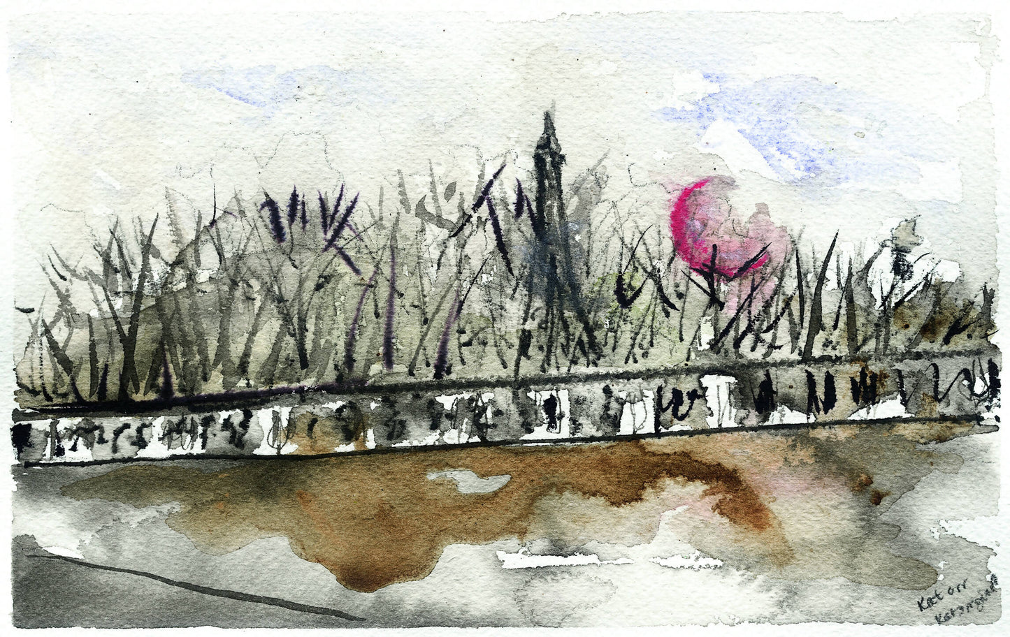 "Paris View from a Bridge" by Katherine Orr