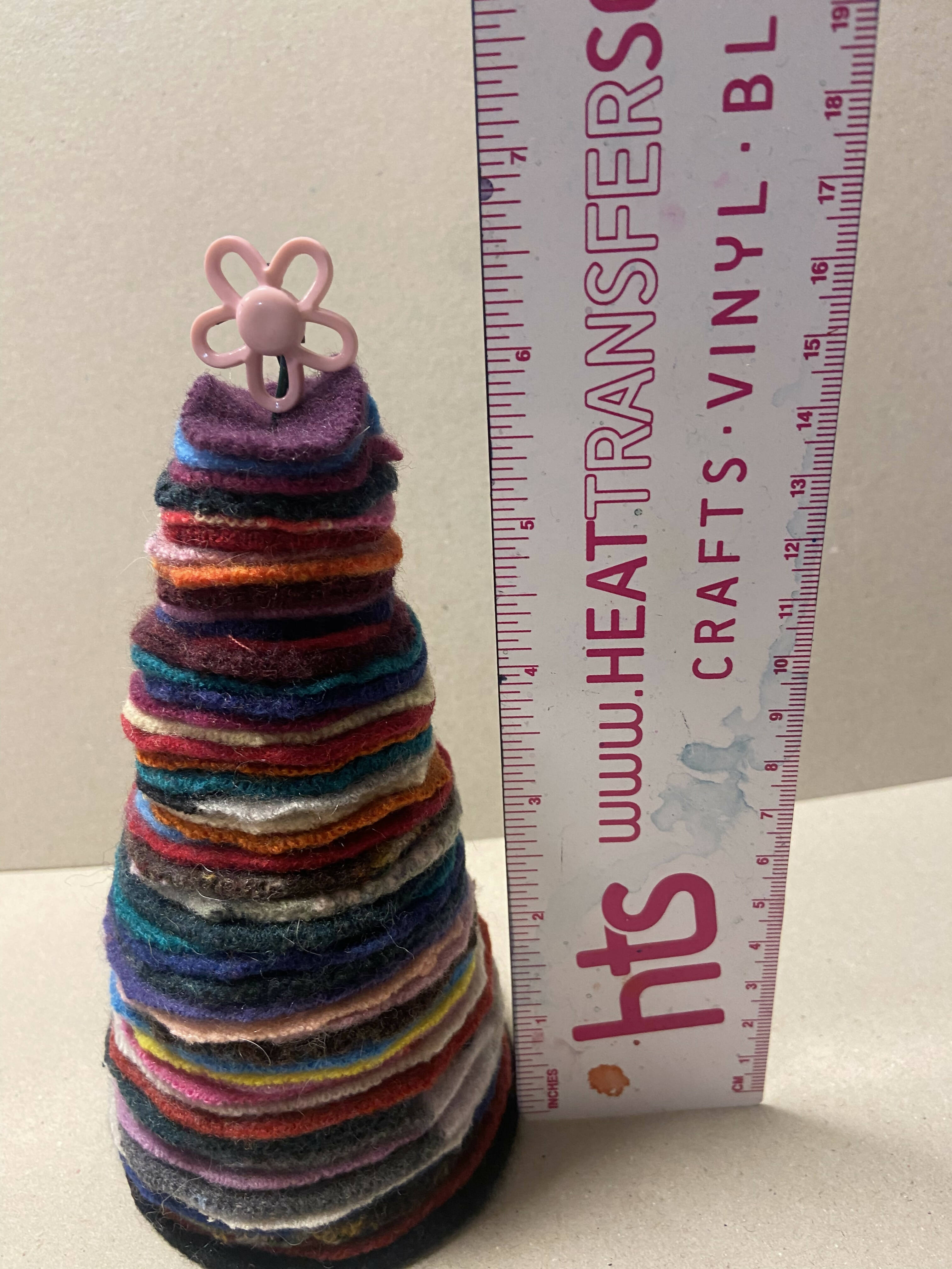Medium Repurposed Sweater Felted Wool Tree