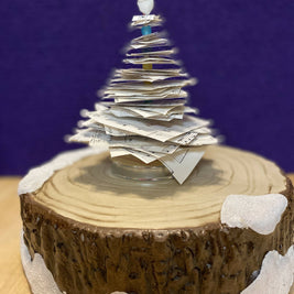 Book Page Christmas Trees