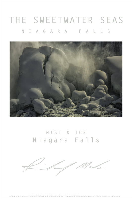 Sweetwater Seas Fine Art Poster - Niagara Falls Mist & Ice