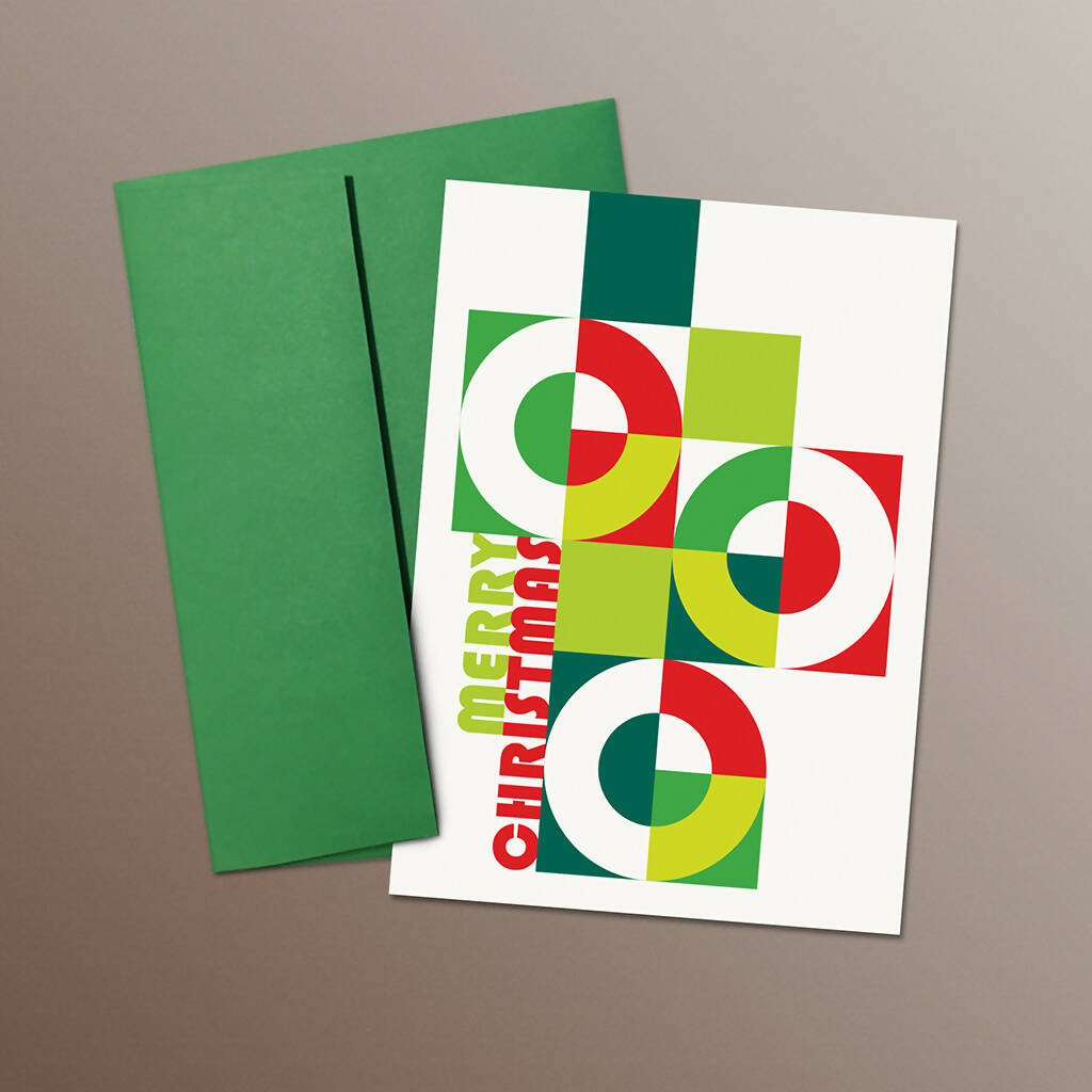 Christmas Cards, Bauhaus Design Style