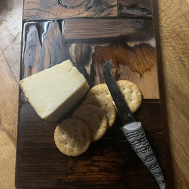 Rustic wood epoxy cutting boards