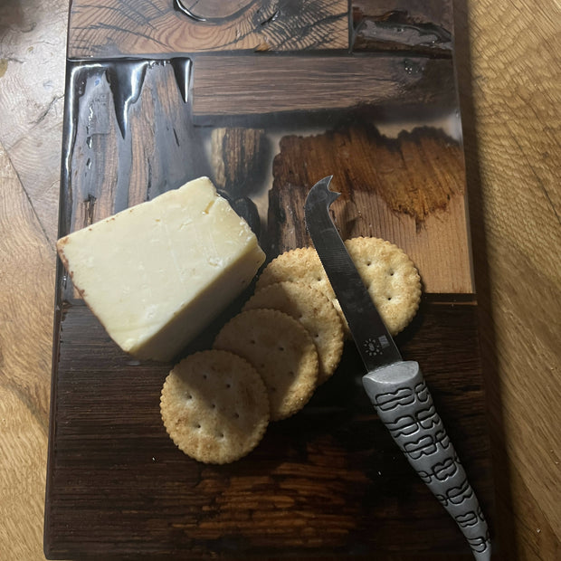 Rustic wood epoxy cutting boards