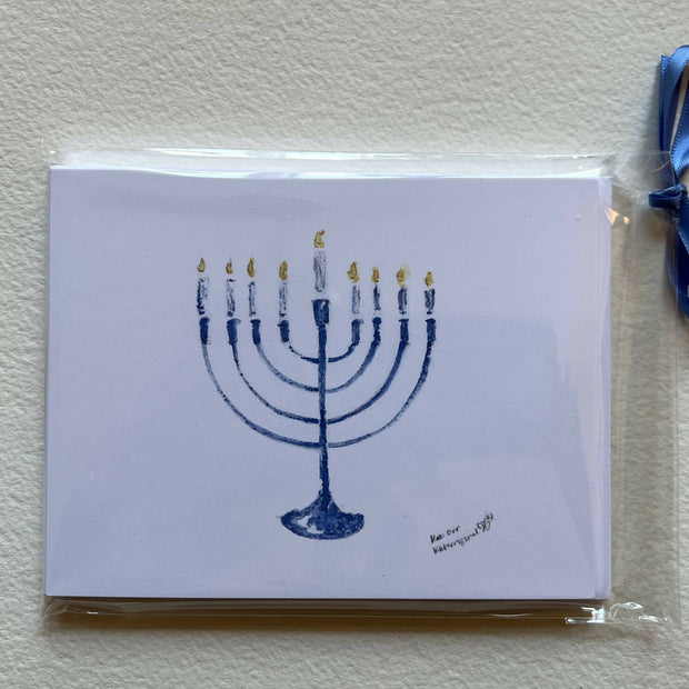 Large Notecards "Menorah" by Katherine Orr