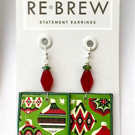 Re*Brew Statement Earrings / Holiday Dangle