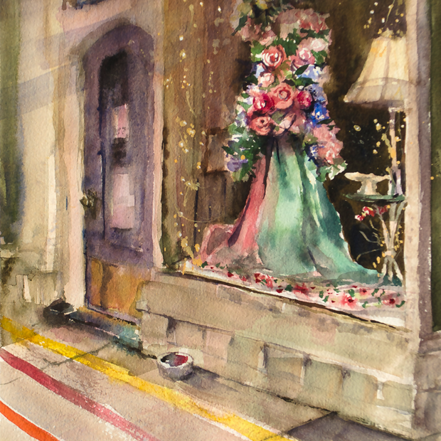 Pinks & Greens (4 Finches)
