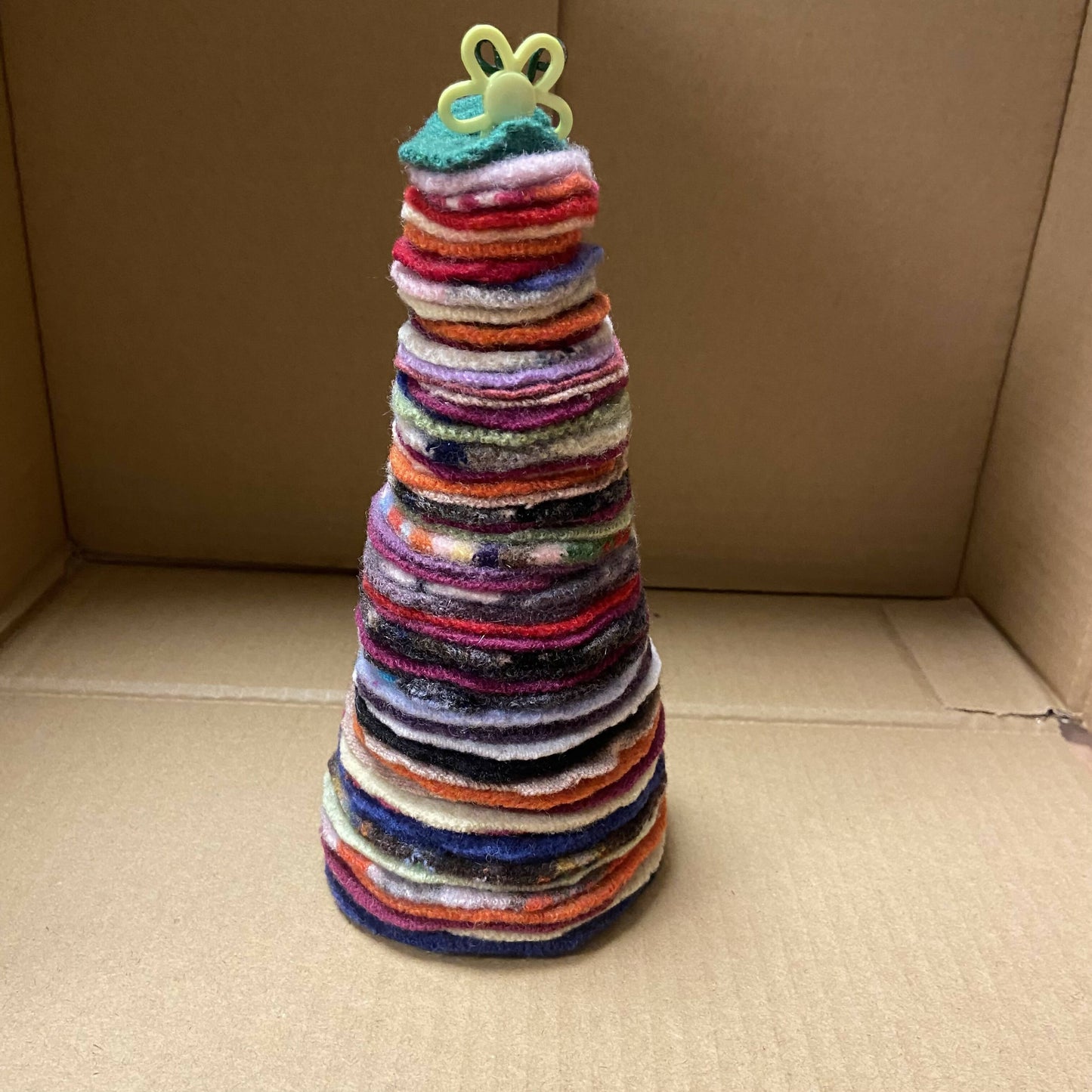 Large Repurposed Sweater Felted Wool Tree