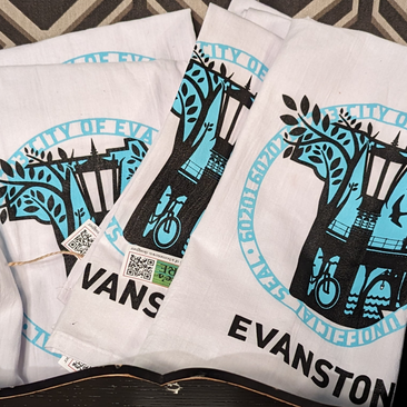 This is Evanston Kitchen Towel