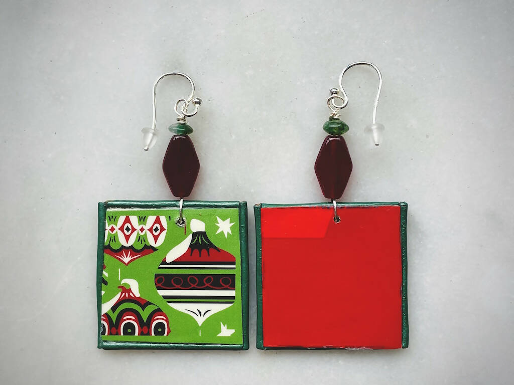 Re*Brew Statement Earrings / Holiday Dangle