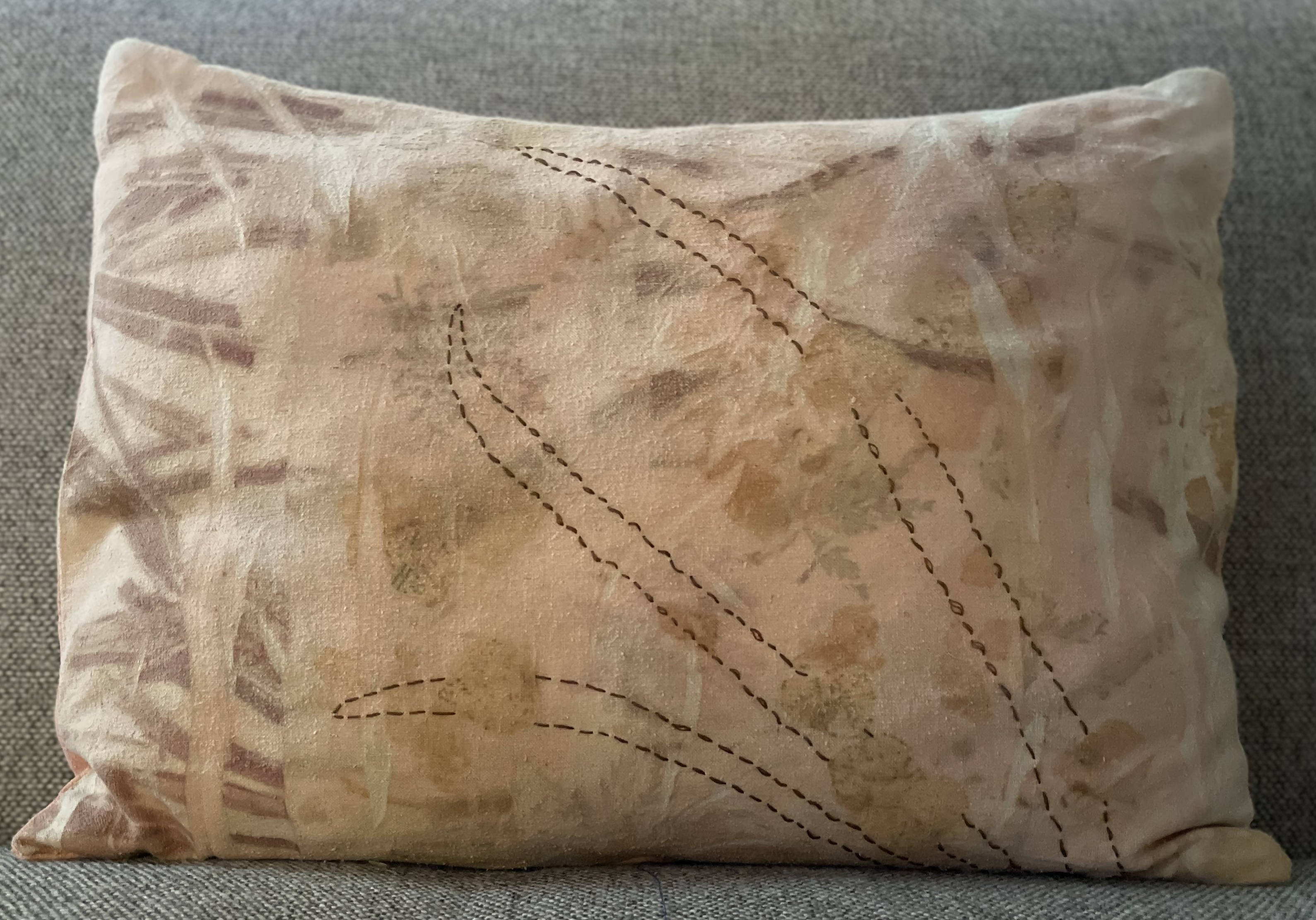 Madder Eco Dyed Pillow Cover