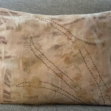 Madder Eco Dyed Pillow Cover