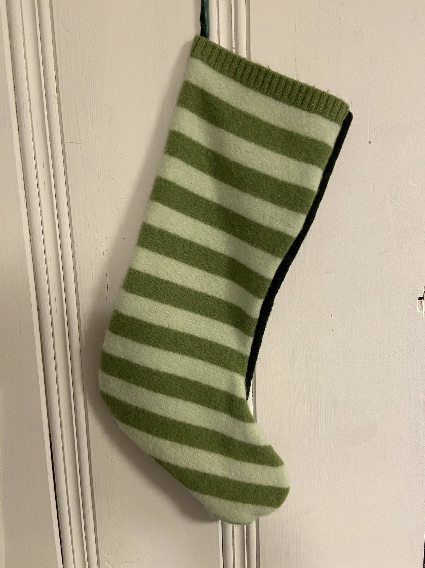 Large Stocking Boot Repurposed Sweater Felted Wool