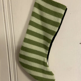 Large Stocking Boot Repurposed Sweater Felted Wool