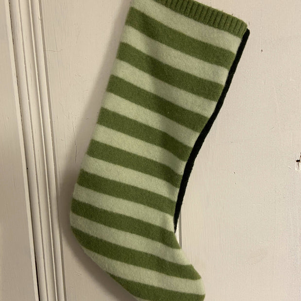 Large Stocking Boot Repurposed Sweater Felted Wool