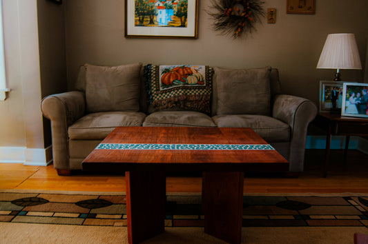 Jatoba Coffee Table with Mosaic