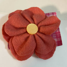 Repurposed Sweater Felted Wool Flower Brooch Pin
