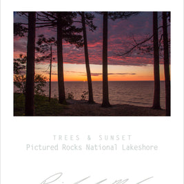 Sweetwater Seas Fine Art Poster - Lake Superior, Evening Pictured Rocks NLS