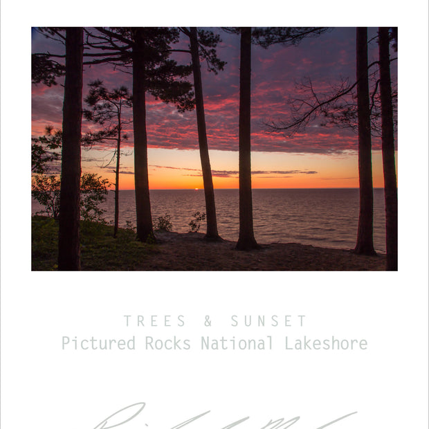 Sweetwater Seas Fine Art Poster - Lake Superior, Evening Pictured Rocks NLS