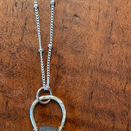 Get lucky -Hand forged Necklace -sterling silver - GLNKS