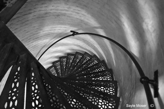 Grosse Point Lighthouse Staircase Fine Art Photograph