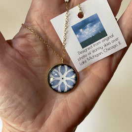 Summer Storm over Lake Michigan Necklace