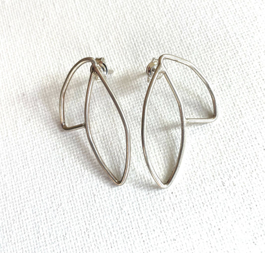 SS leaf earrings