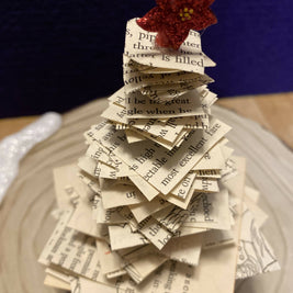 Book Page Christmas Trees