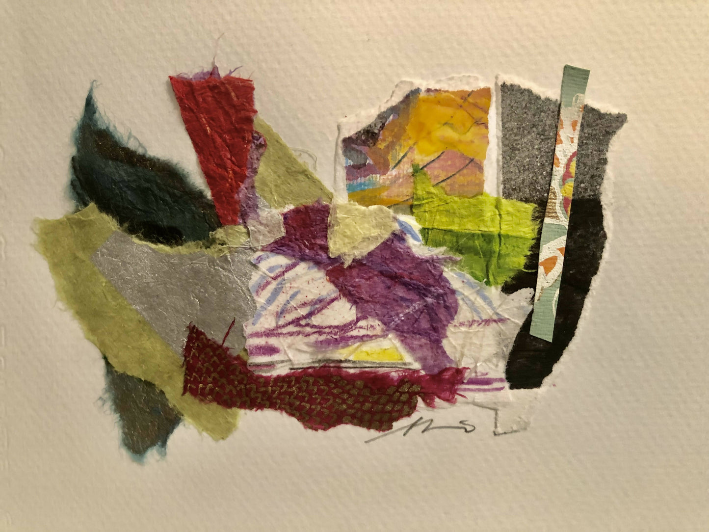 Abstract Collage on Paper